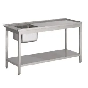 Passthrough Washer Entry Table 1500 Left Sink