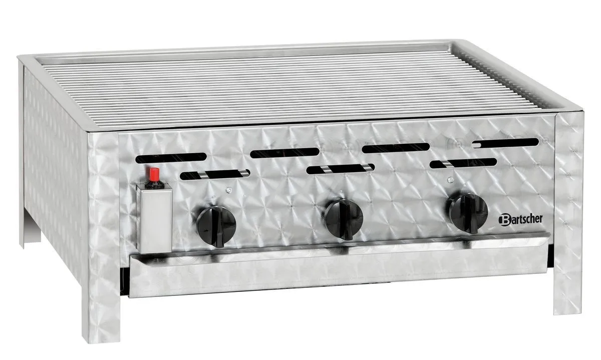 Bartscher Combi table-top ribbed grill,gas,3 burners