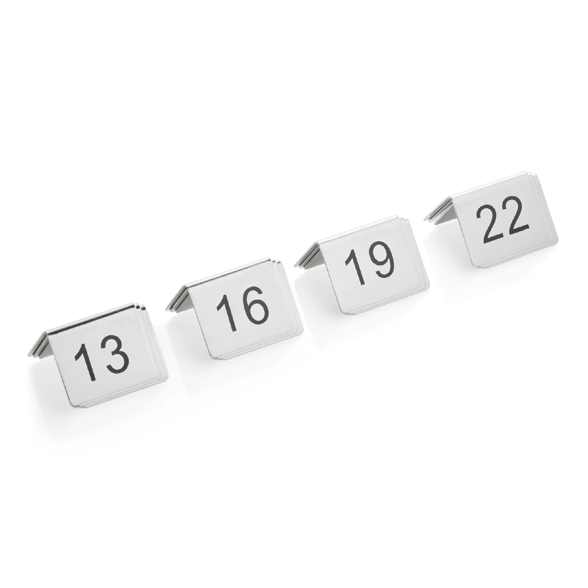 Set of table number signs
