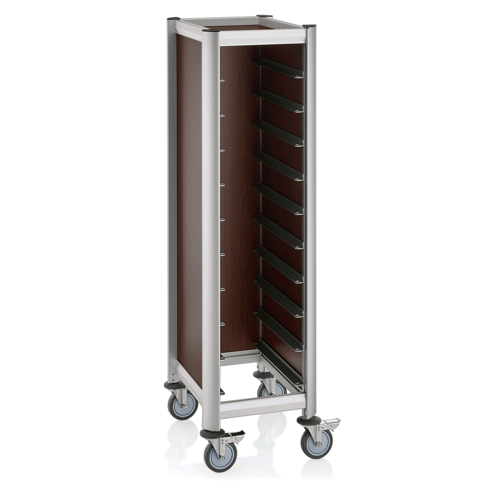 GN tray trolley Wooden Look