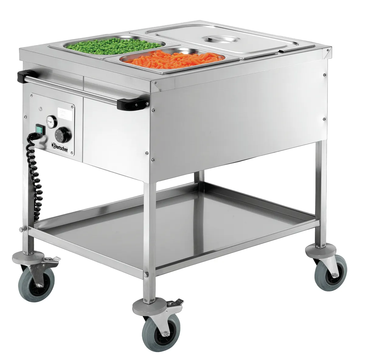 Bartscher Food service cart, 2 x 1/1 GN,dry-heat.