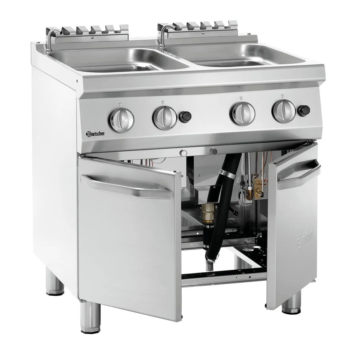 Bartscher Pasta cooker, gas 700, W800 2x24L Freestanding