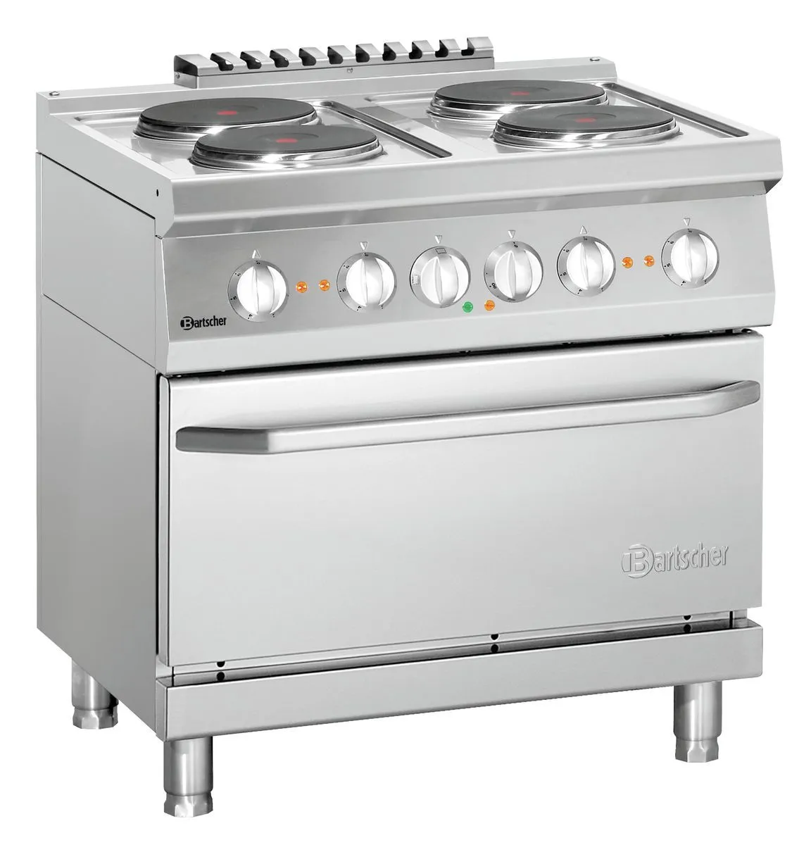 Bartscher Electric stove 700, W800, 4PL, elO Freestanding