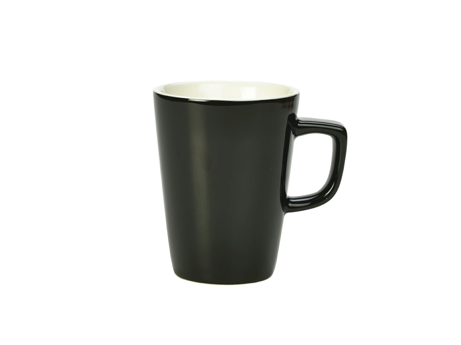 Genware Porcelain Black Latte Mug 34cl/12oz