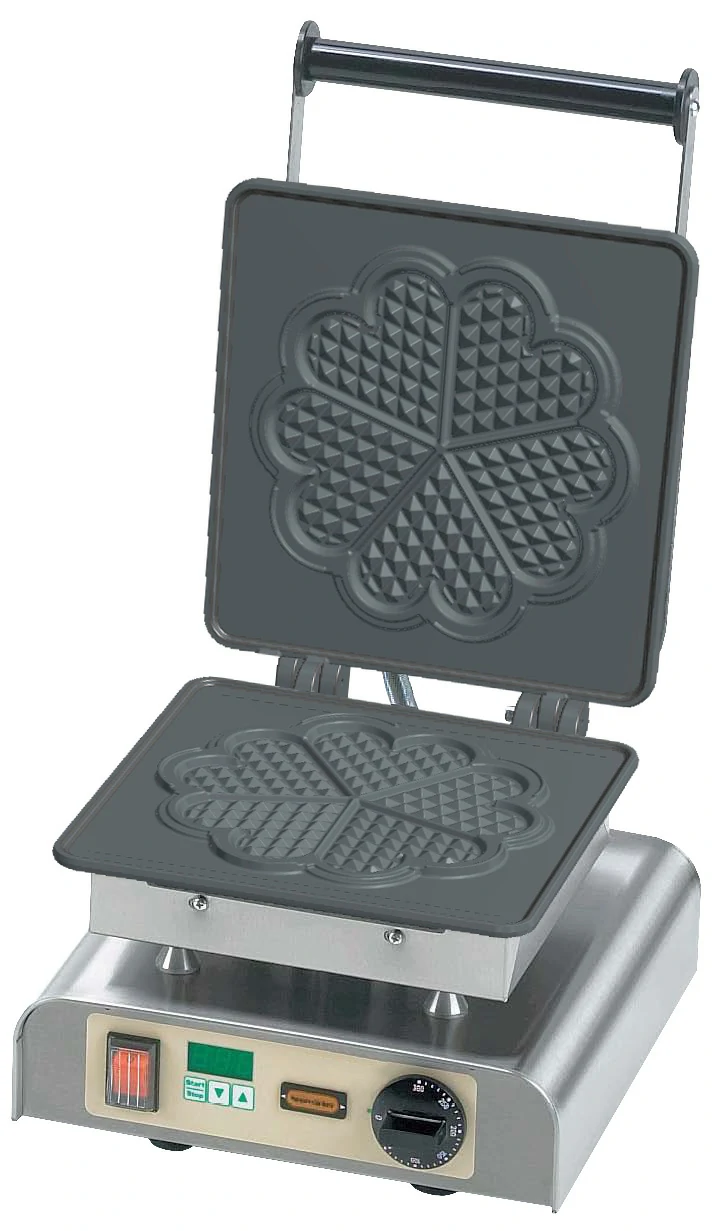 Waffle maker for heart waffle