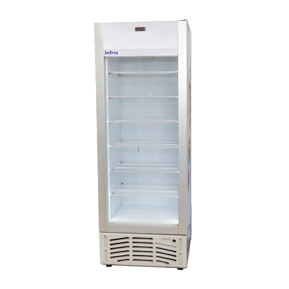Infrio Single Glass Door Freezer 384 Litre