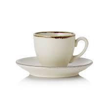 Espresso cup and saucer Sand