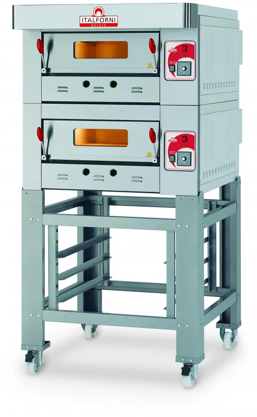 Italforni EGB-2 Heavy Duty Twin Deck Gas Pizza Oven - 12 X 12" Pizzas