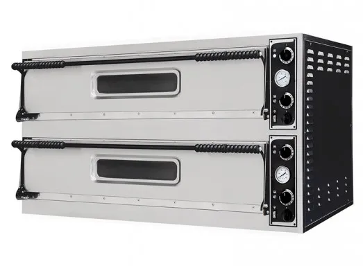 Prisma XL22LEU High Power Slimline Twin Deck Electric Pizza Oven - 4 X 16