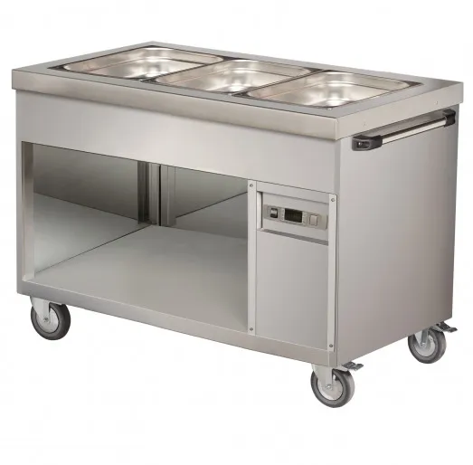 Chefsrange MBM3 - 3 X 1/1Gn Mobile Heated Bain Marie With Handle
