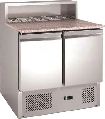 Chefsrange PS900 - 2 Door Pizza Prep Counter With Granite Top