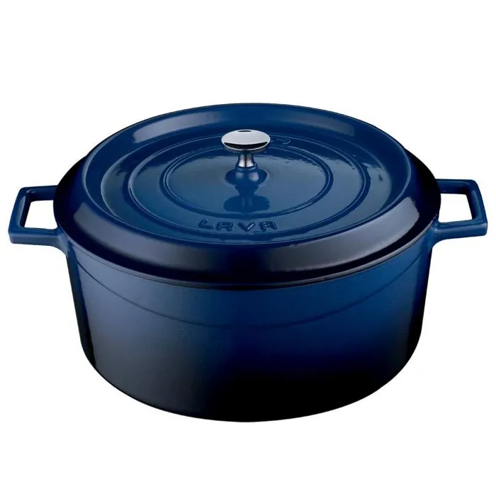 LAVA Cast Iron Casserole Ø32 Blue