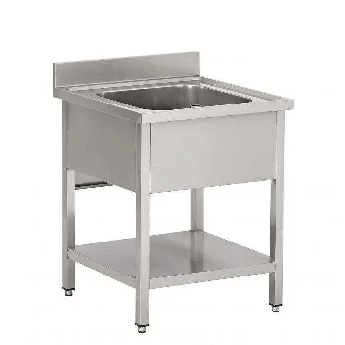 CombiSteel 700 Middle Shelf 1 Stainless Steel Sink Unit 700