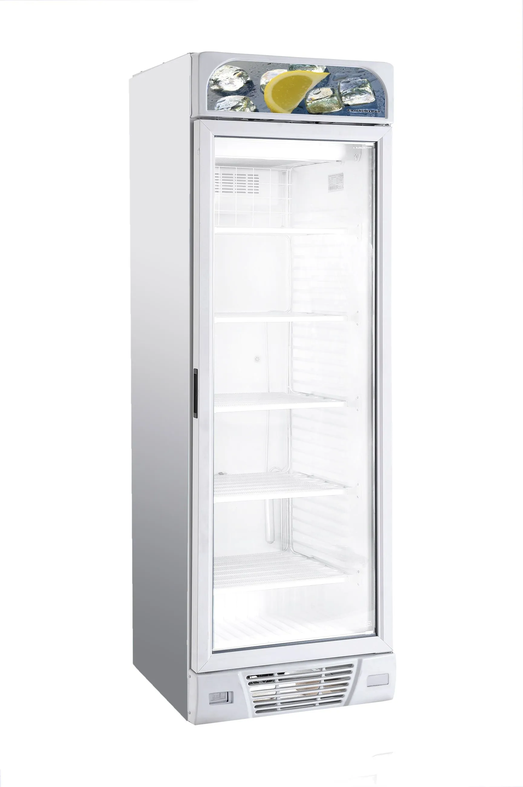 CombiSteel Single Glass Door Display Freezer 382 Litre