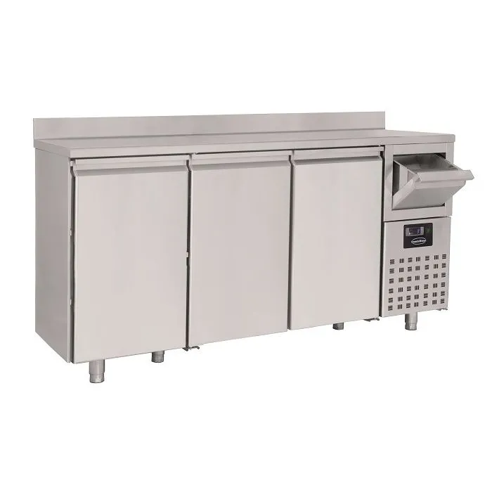 CombiSteel Counter 600 Refrigerated Counter 3 Doors with Coffee Disposal Drawer