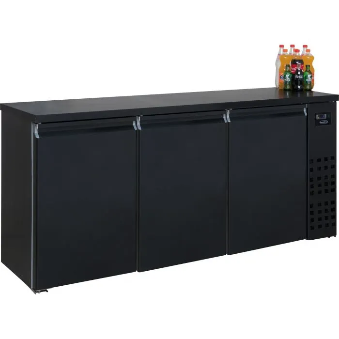 CombiSteel Backbar Counter 3 Black Doors