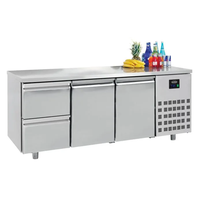 CombiSteel Counter 700 Refrigerator 2 Doors 2 Drawers