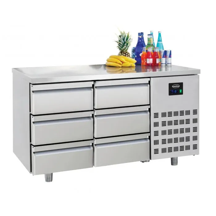 CombiSteel 700 Refrigerated Counter 6 Drawers