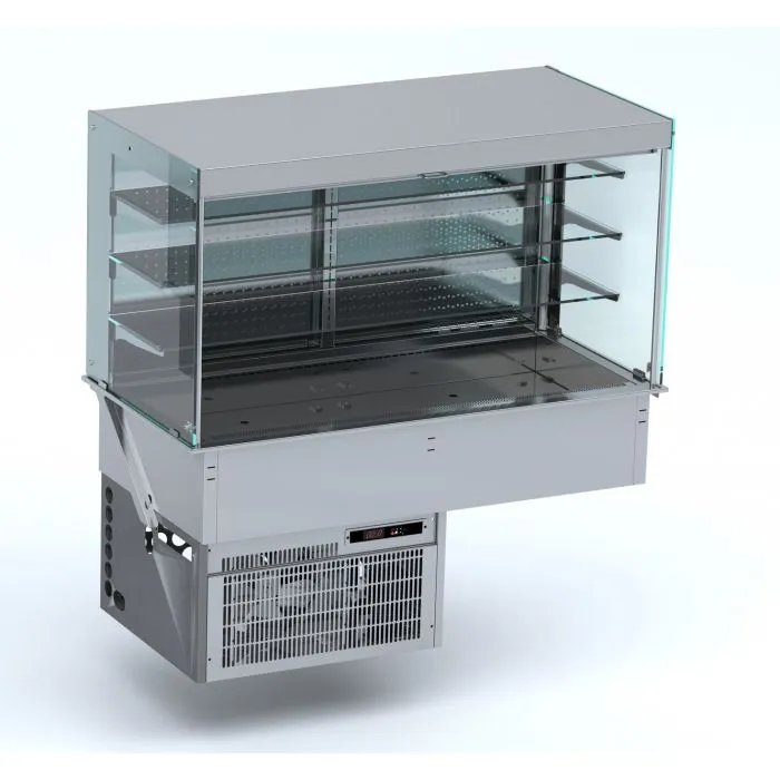 CombiSteel Drop-In Cubic Refrigerated Display WALL MODEL - ROLL UP