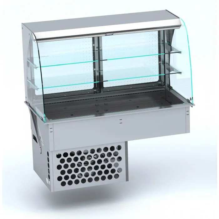 CombiSteel Drop-In Curved Refrigerated Display - ROLL UP
