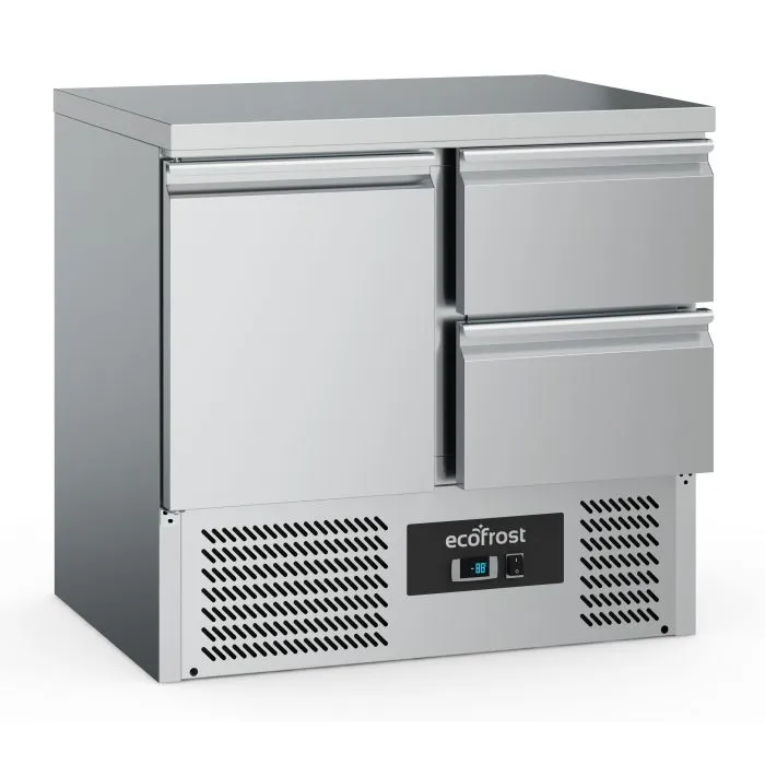 Ecofrost Refrigerated Counter 1 Door/2 Drawers