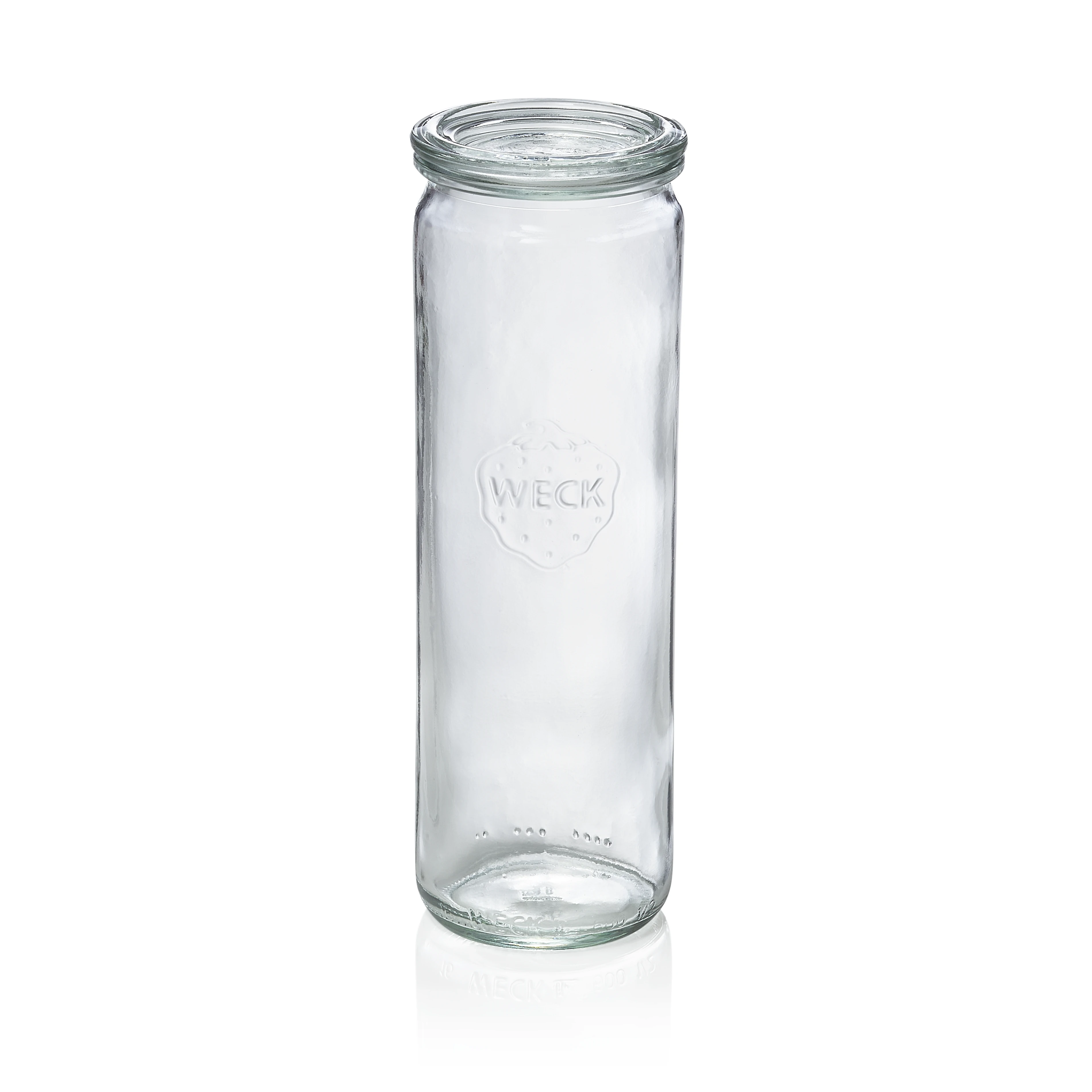 Cylinder shape glass jar