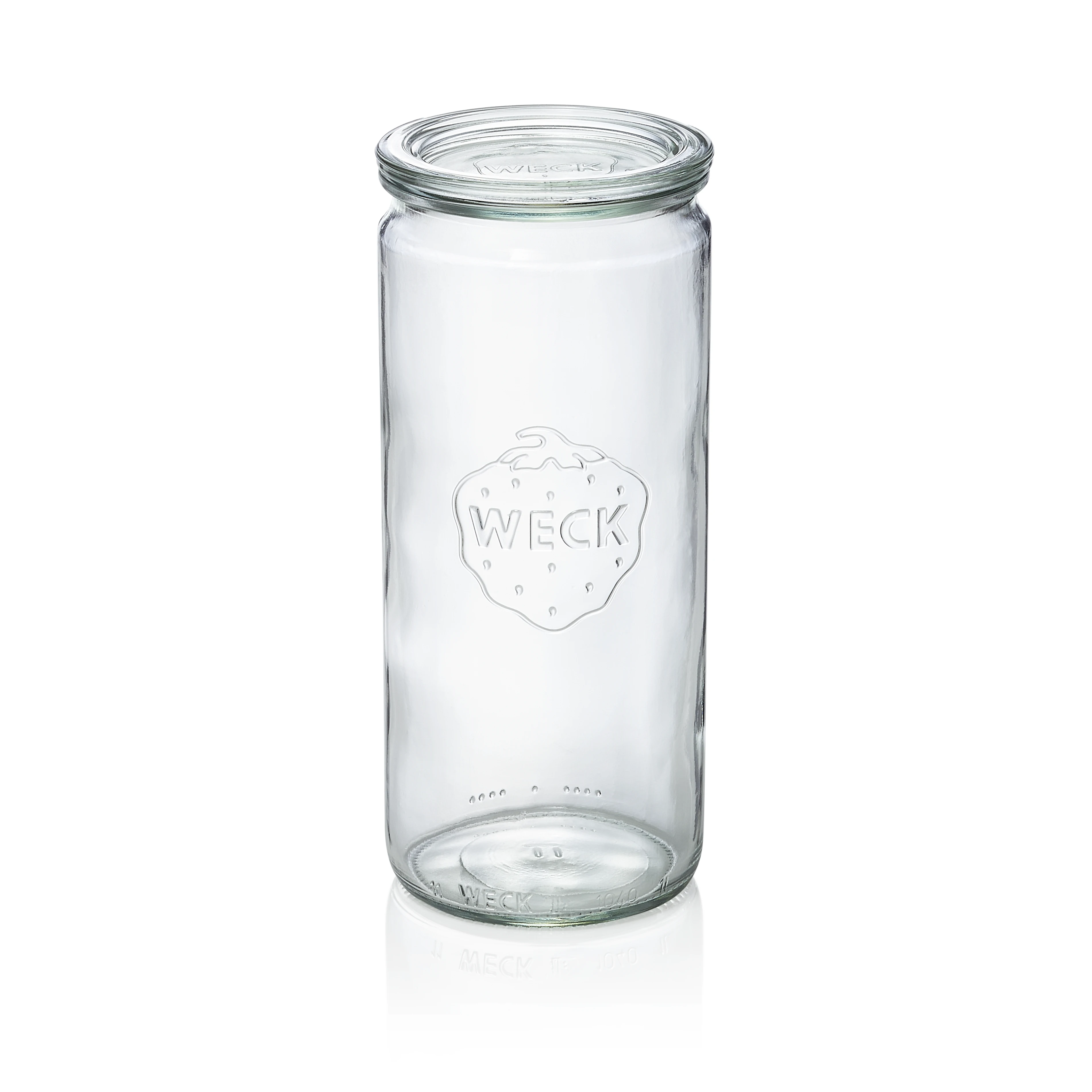 Cylinder shape glass jar