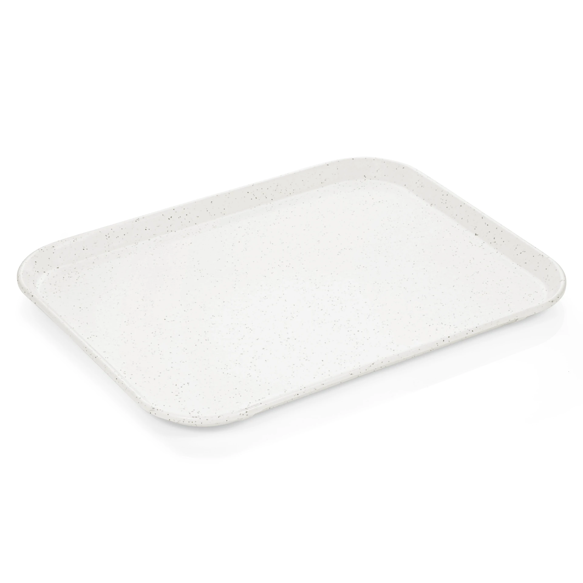 Tray Milky White With Small Dots