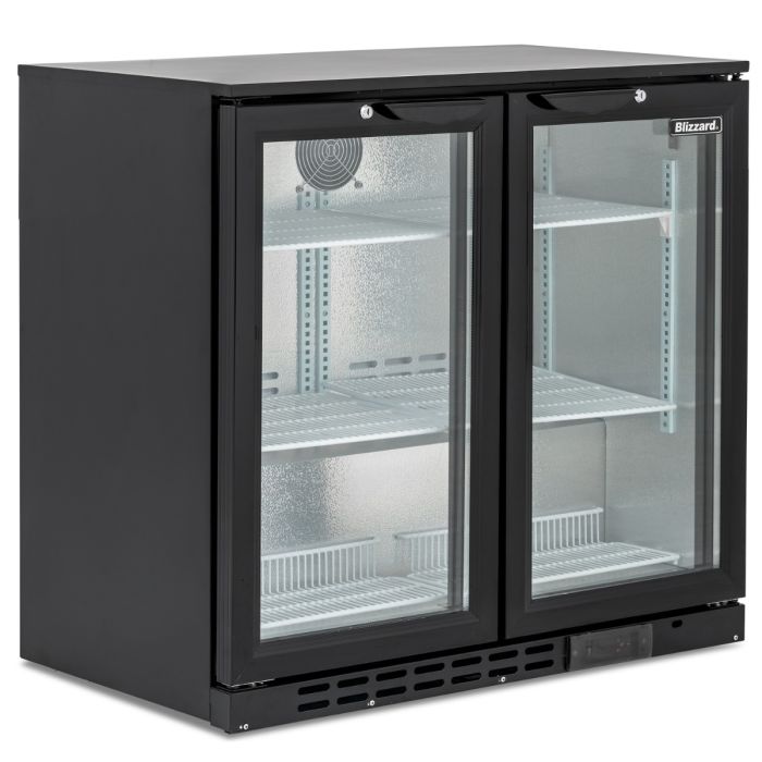 BLIZZARD Double Door Low Height Bar Bottle Cooler (168 Btl)