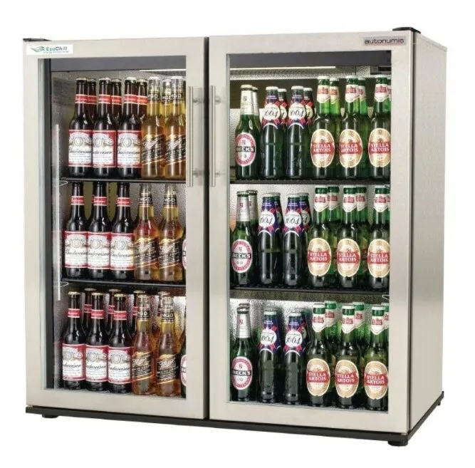 Autonumis RWC00006 EcoChill Maxi Stainless Steel Hinged Double Door Bottle Cooler