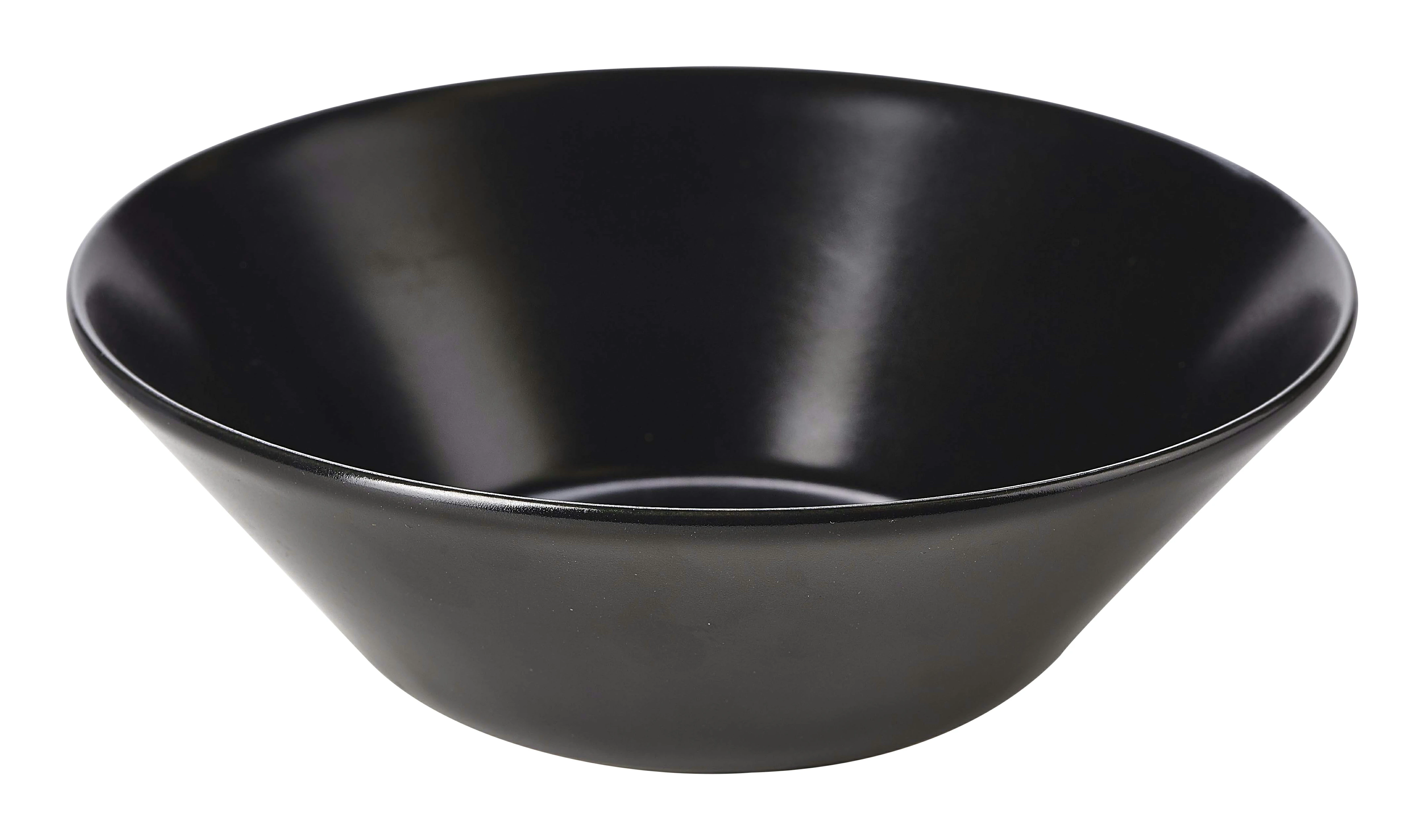 Luna Stoneware Black Serving Bowl 24 x 8cm/9.5 x 3.25"