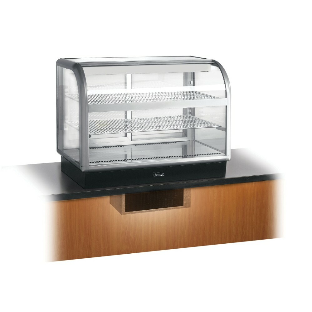 Lincat Seal 650 Series Counter-top Curved Front Refrigerated Merchandiser - Back-Service - Under-Counter Power Pack - W 1000 mm - 0.7 kW