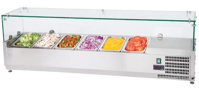 Atosa ESL3861GR Refrigerated Topping Unit