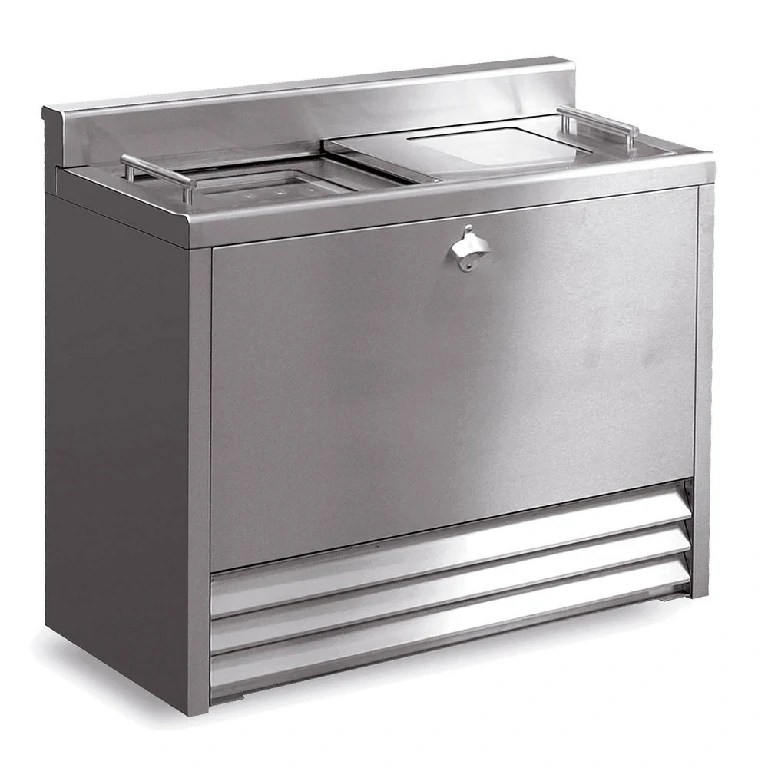 F73/103/SS - IMC BM100 Bottle Cooler [Top Load] - Glass Lid