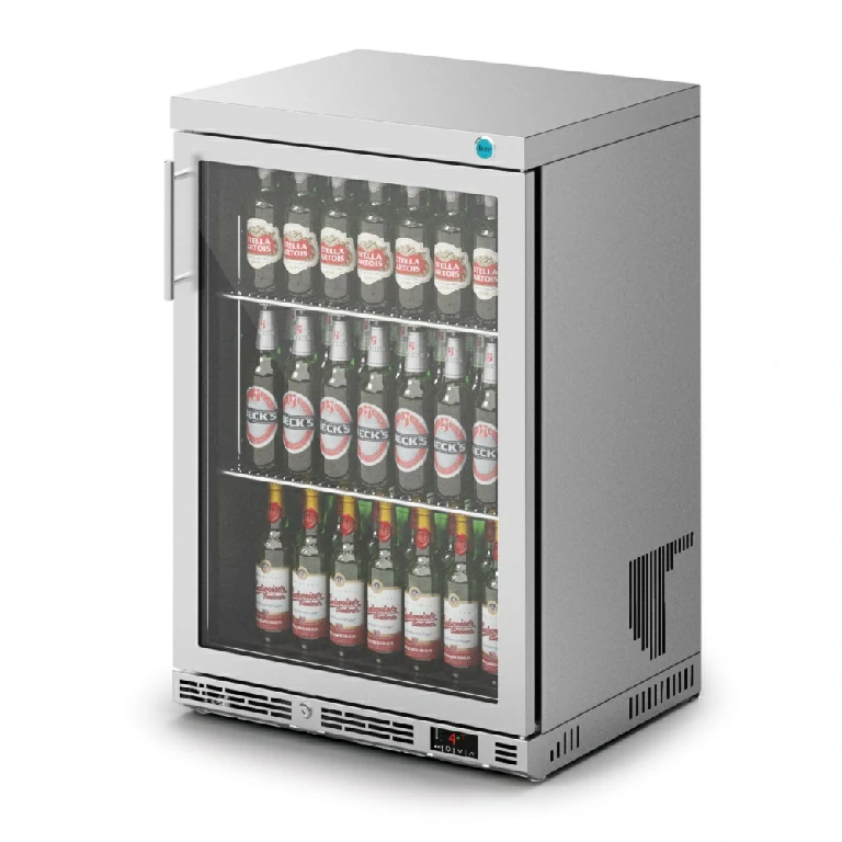 F76/150 - IMC Ventus V60 Bottle Cooler Glass Door Stainless Steel Frame