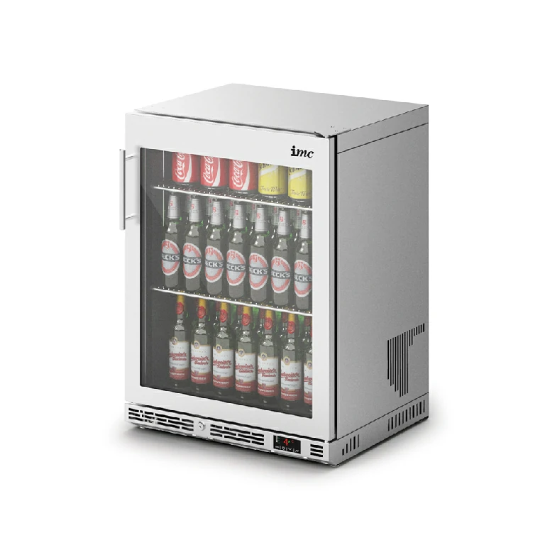 F76/172 - IMC Ventus V60 Bottle Cooler Full Front Glass Door Stainless Steel Frame