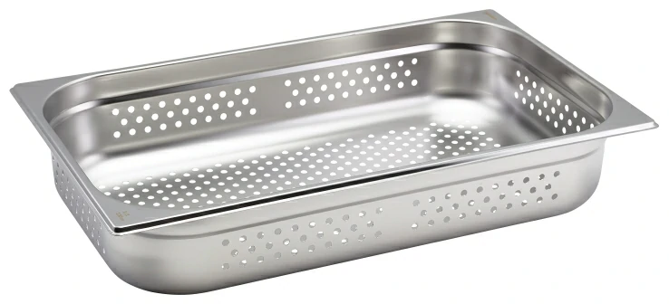 Perforated St/St Gastronorm Pan 1/1 - 100mm Deep