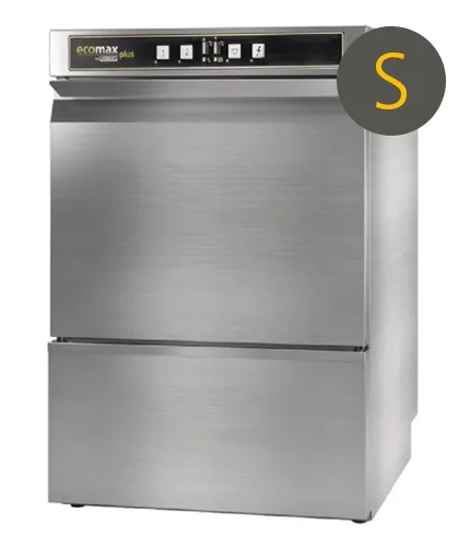 Hobart Ecomax Plus G415SW-10C Undercounter Glasswasher WRAS Approved with Water Softener, 400mm Rack