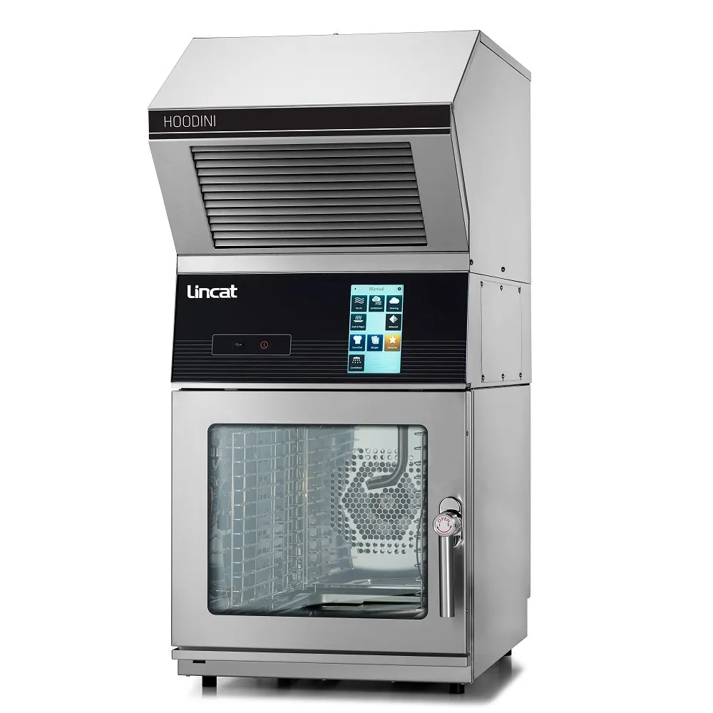 Lincat CombiSlim 1.06 LCSH106I/SPH Electric Counter-top Combi Oven with Hoodini - Injection - W 513 mm - 8.4 + 2.2 kW - Single Phase