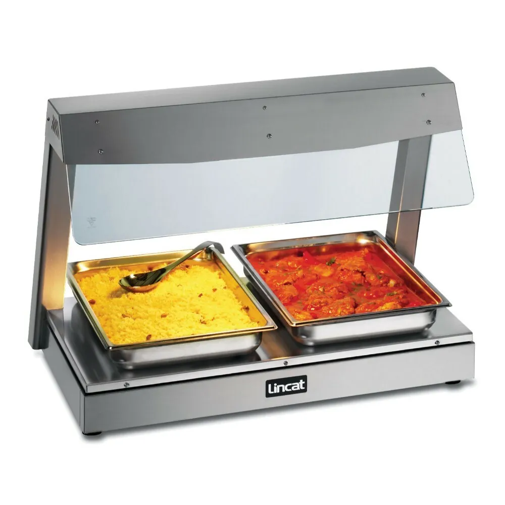 LD2 - Lincat Seal Counter-top Heated Display with Gantry - 2 x 1/1 GN - W 790 mm - 1.5 kW