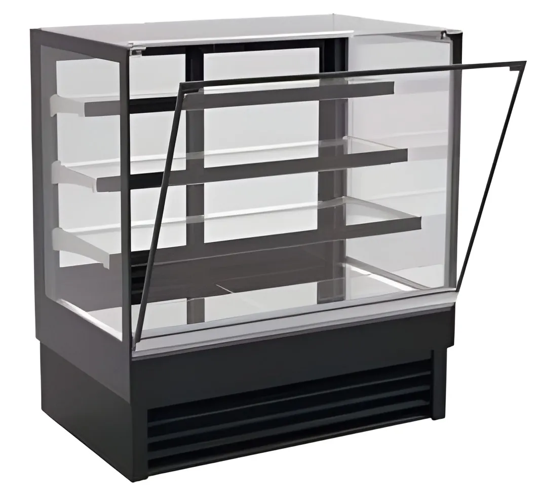 Infrio LEO Tiered Squared Glass Refrigerated Display