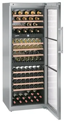 Liebherr WTES5872 Glazed Stainless Steel Wine Cabinet 578 Litres