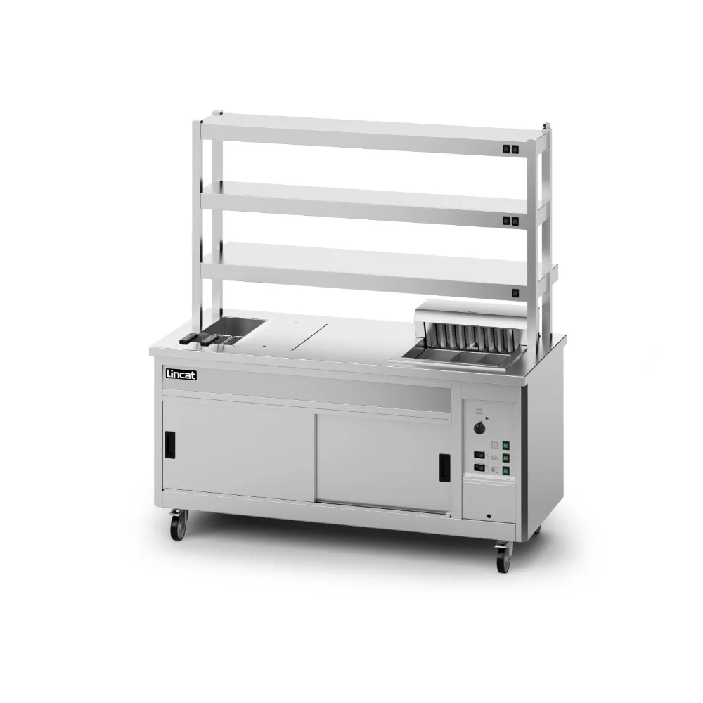 Lincat Panther SuperPass Series Free-standing Hot Cupboard - Bain Marie Top - W 1800 mm - 11.62 kW