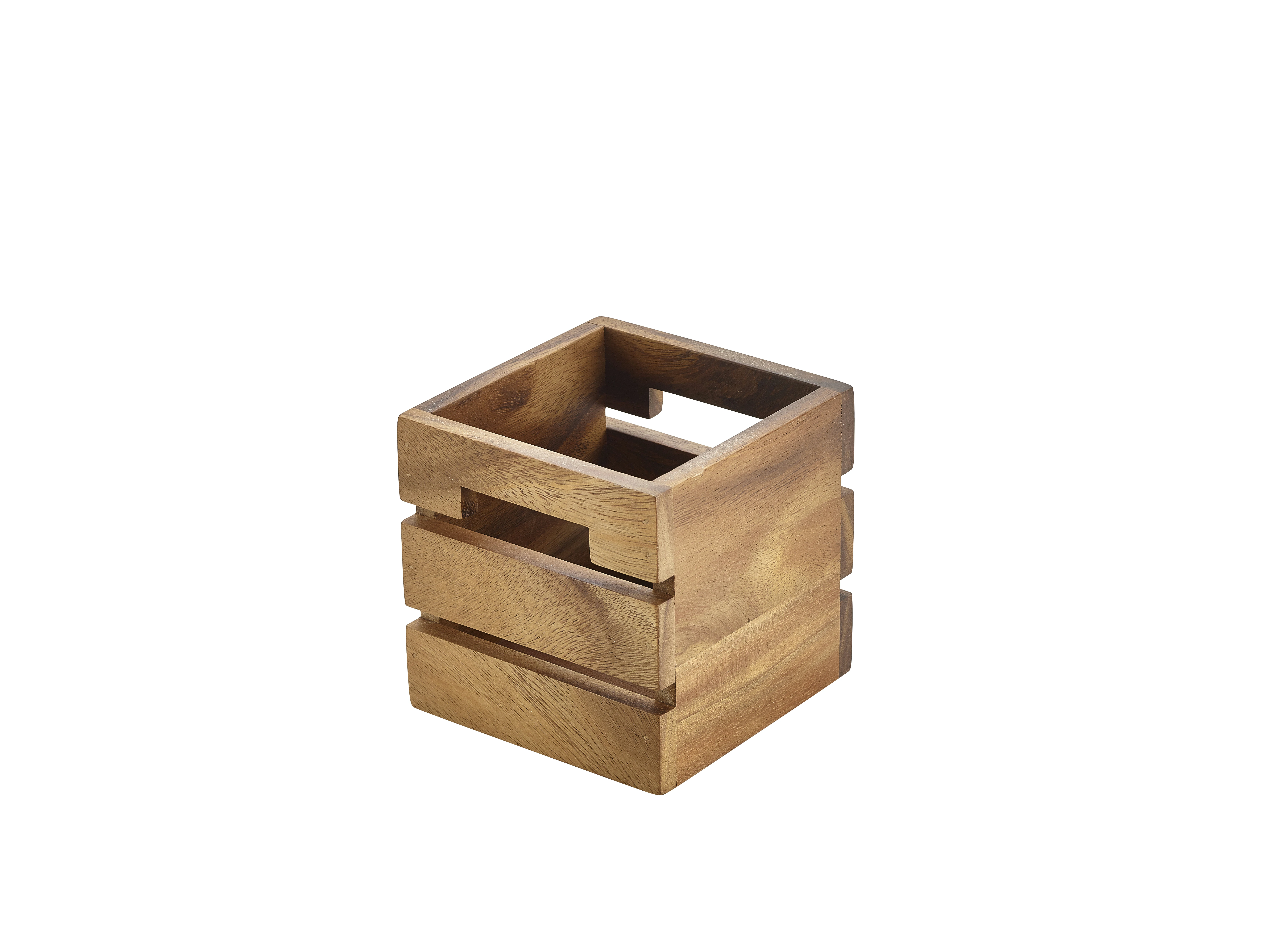 Genware Acacia Wood Box/Riser 12cm