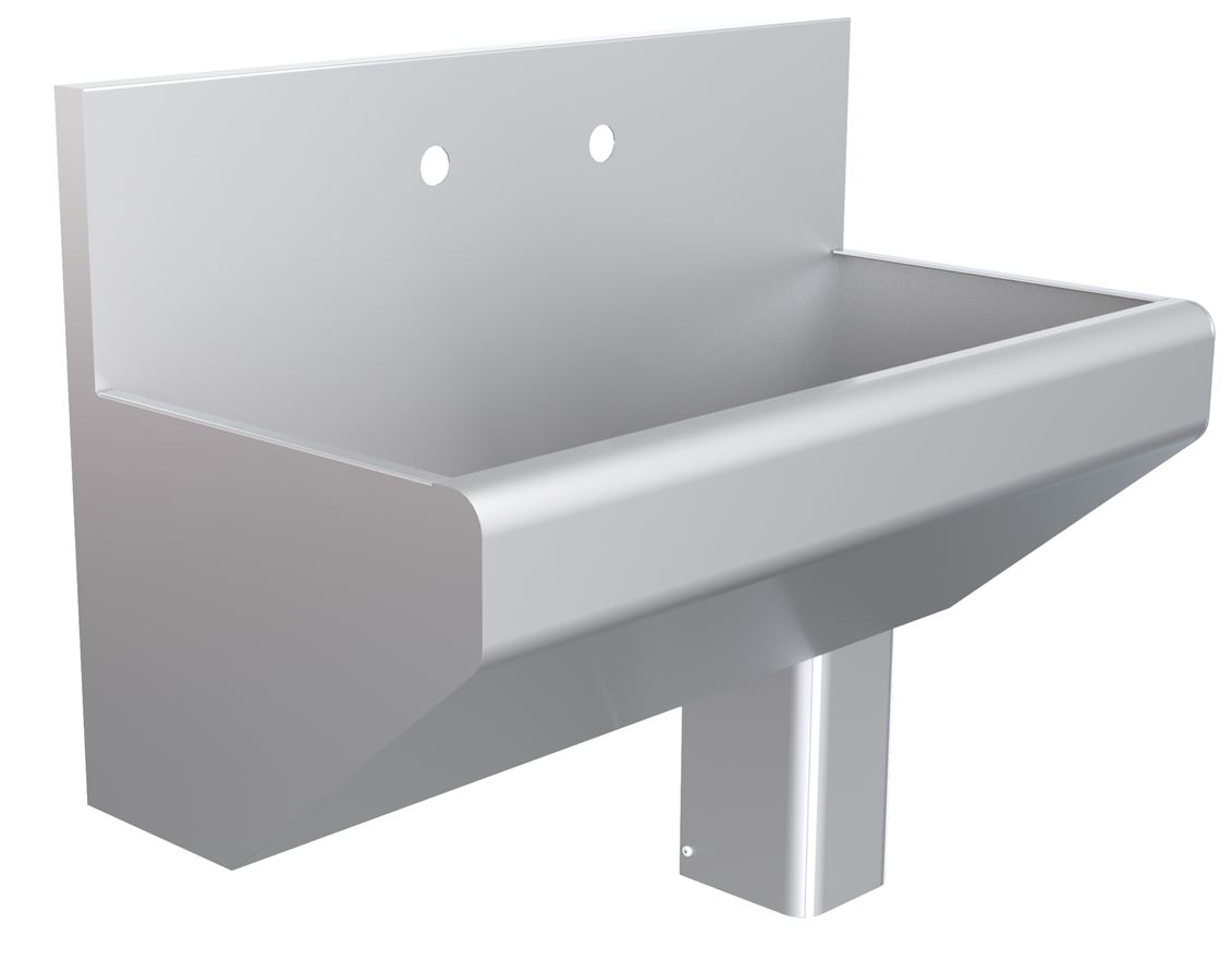 Parry SCRUBU - Stainless Steel Scrub Sink with Upstand