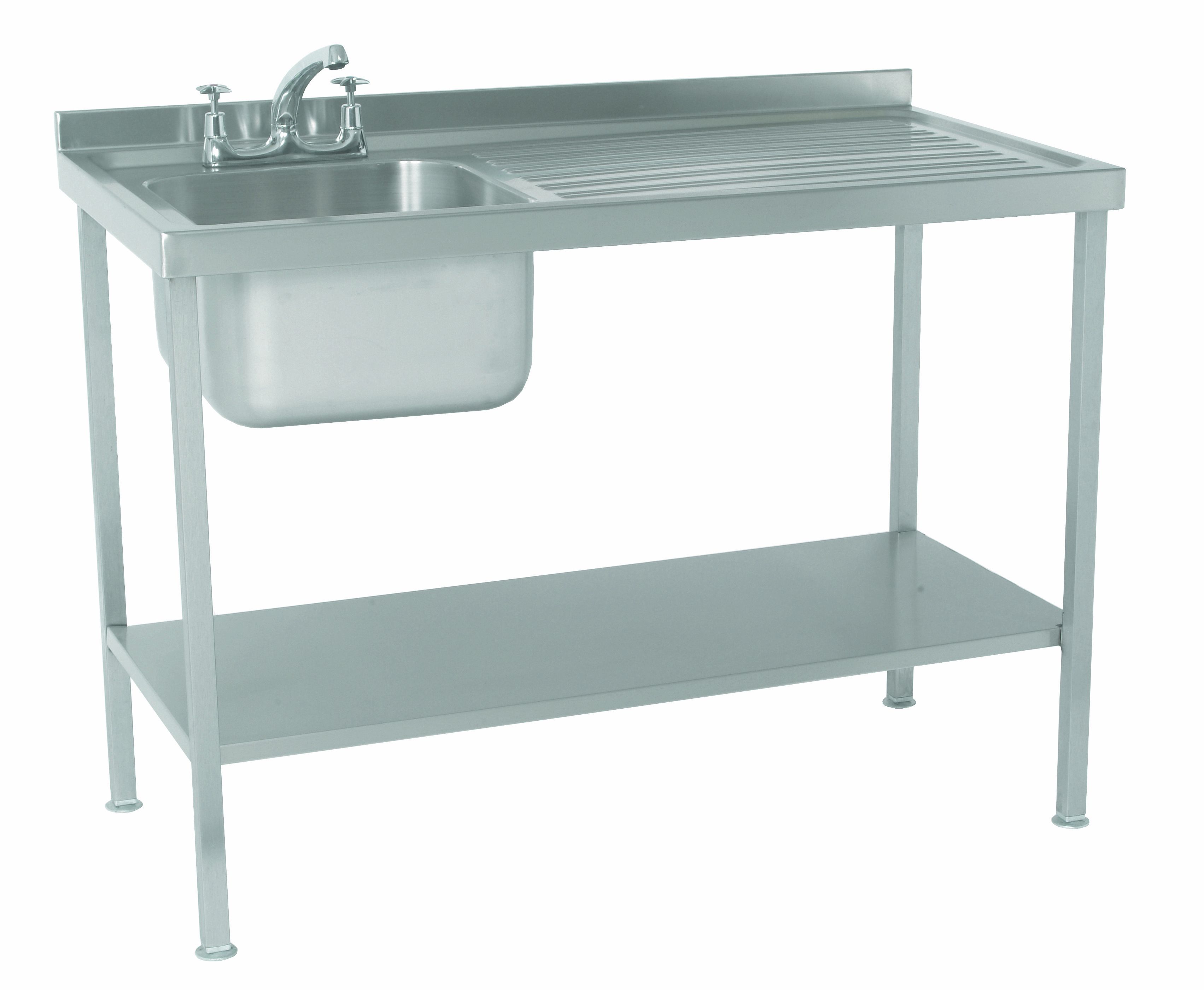 Parry SINKR - Stainless Steel Assembled Sink With Single Bowl And Single Drainer Right