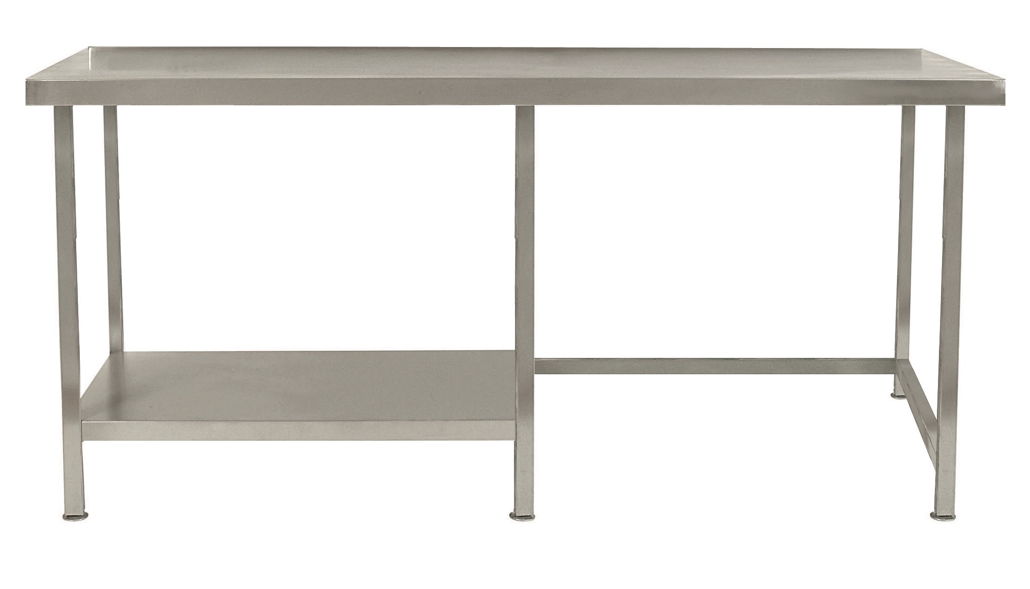 Parry TABHLW - Stainless Steel Table With Part Undershelf Left Hand Side Wall