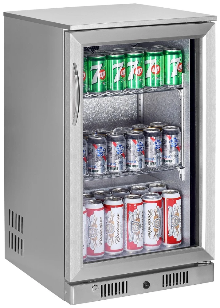 Sterling Pro Green SP1HC-STS Stainless Steel Single Door Bottle Cooler, 138 Litres