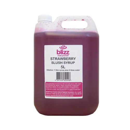 Blizz Slush Flavour Strawberry Syrup 5ltr