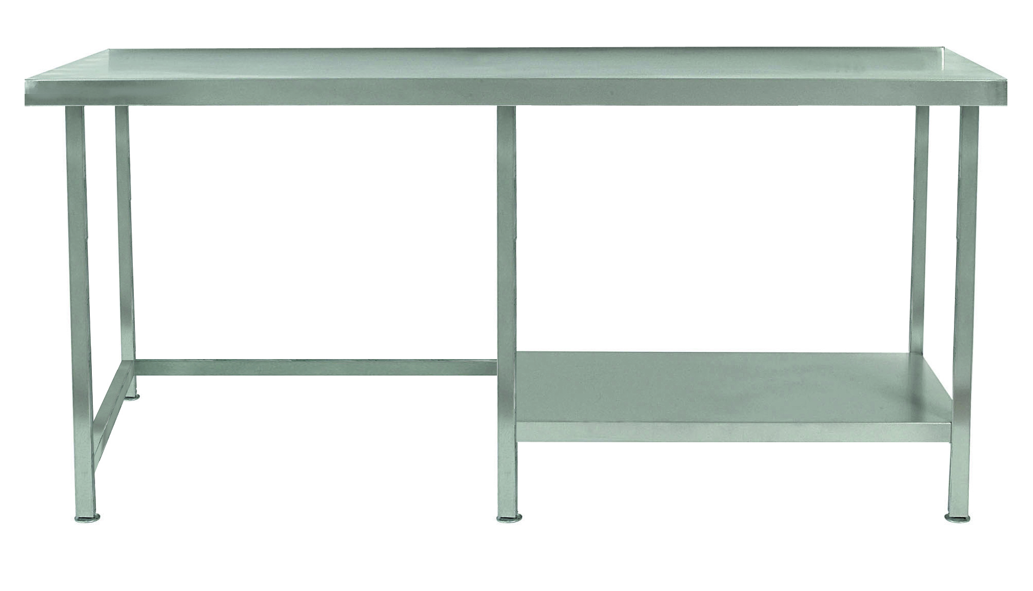 Parry TABHRW - Stainless Steel Table With Part Under Shelf Right Hand Side Wall